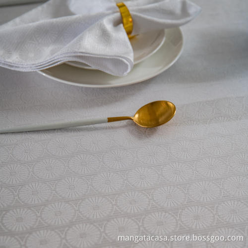 Small daisy pattern rectangular waterproof tablecloth